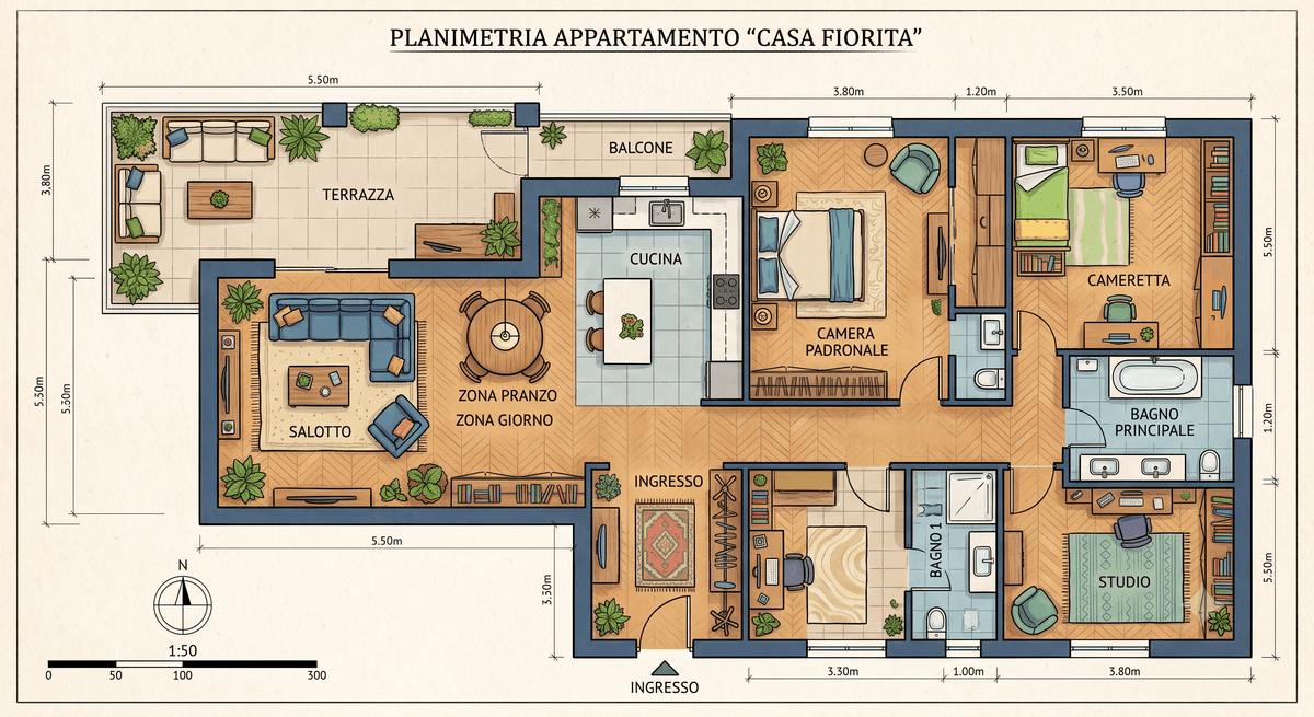 Esempio di planimetria